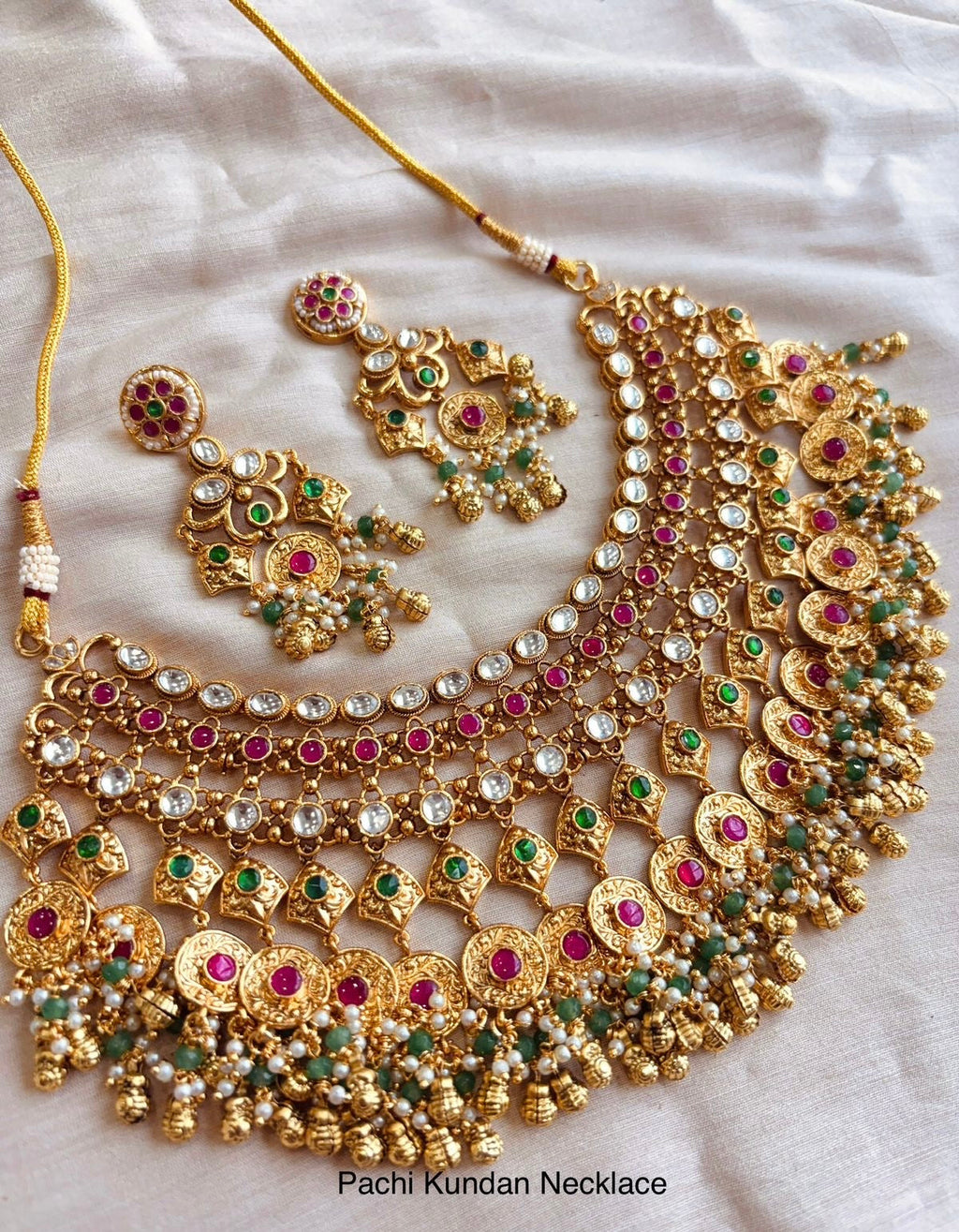 Pachi Kundan Necklace