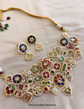 Handmade Pachi Kundan Necklace Set