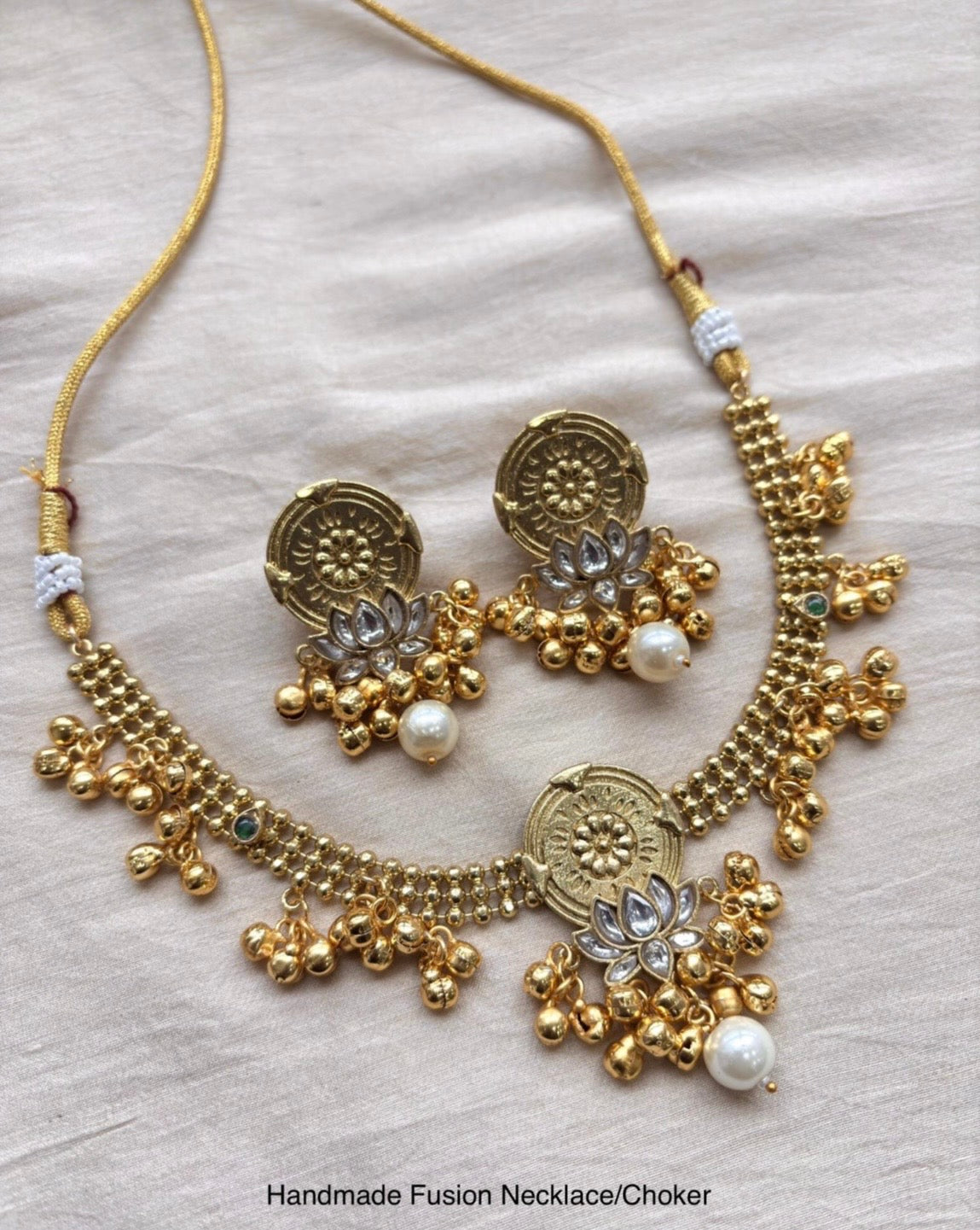 Designer Fusion Necklace for Weddings & Festive Wear