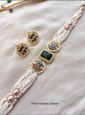Pachi Kundan Choker Necklace Set | Bridal Jewelry USA | Reet Tradition