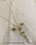 Handcrafted Pachi Kundan Chain Pendant Necklace – Traditional Indian Jewelry USA | Reet Tradition