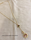 Handcrafted Pachi Kundan Chain Pendant Necklace – Traditional Indian Jewelry USA | Reet Tradition