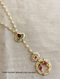 Handcrafted Pachi Kundan Chain Pendant Necklace – Traditional Indian Jewelry USA | Reet Tradition
