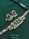 Vintage German Silver Boho Statement Necklace 1