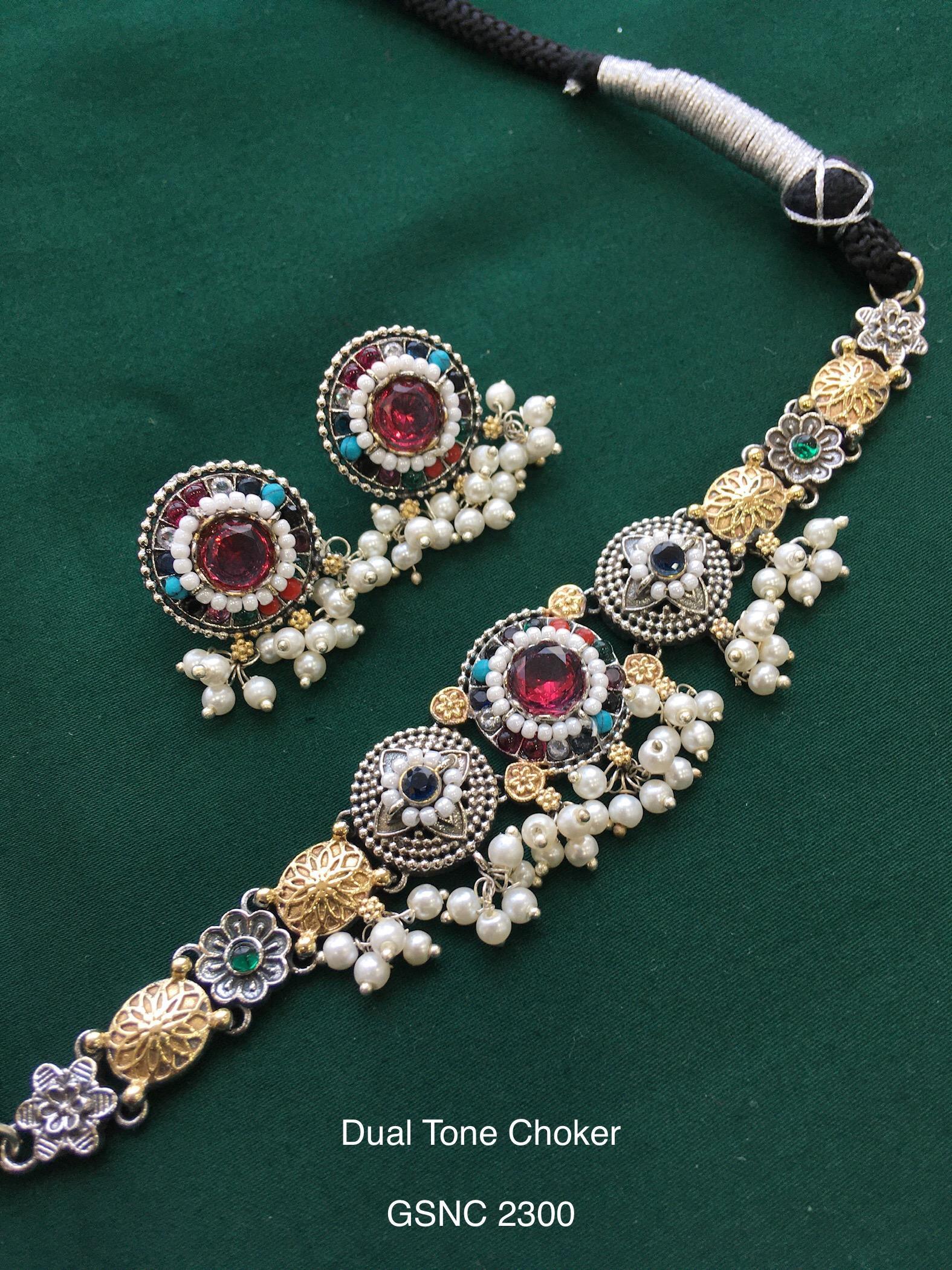 Vintage German Silver Boho Statement Necklace 12