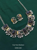 Vintage German Silver Boho Statement Necklace 11