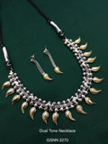 Vintage German Silver Boho Statement Necklace 34