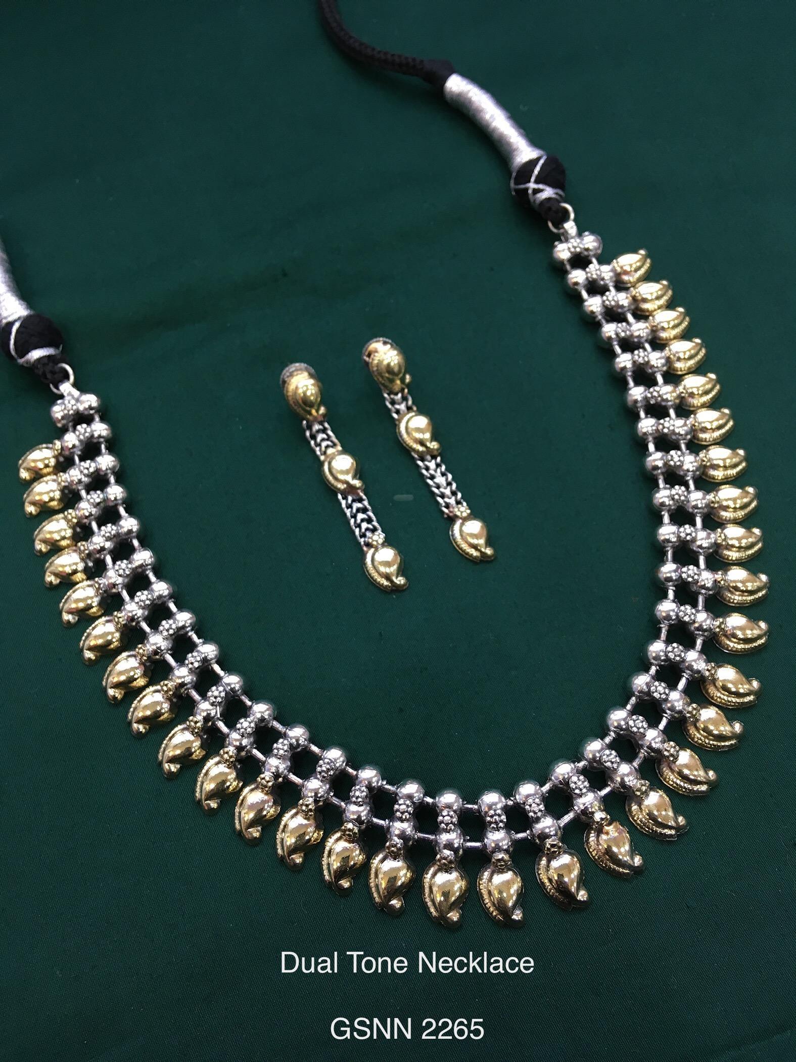 Vintage German Silver Boho Statement Necklace 35