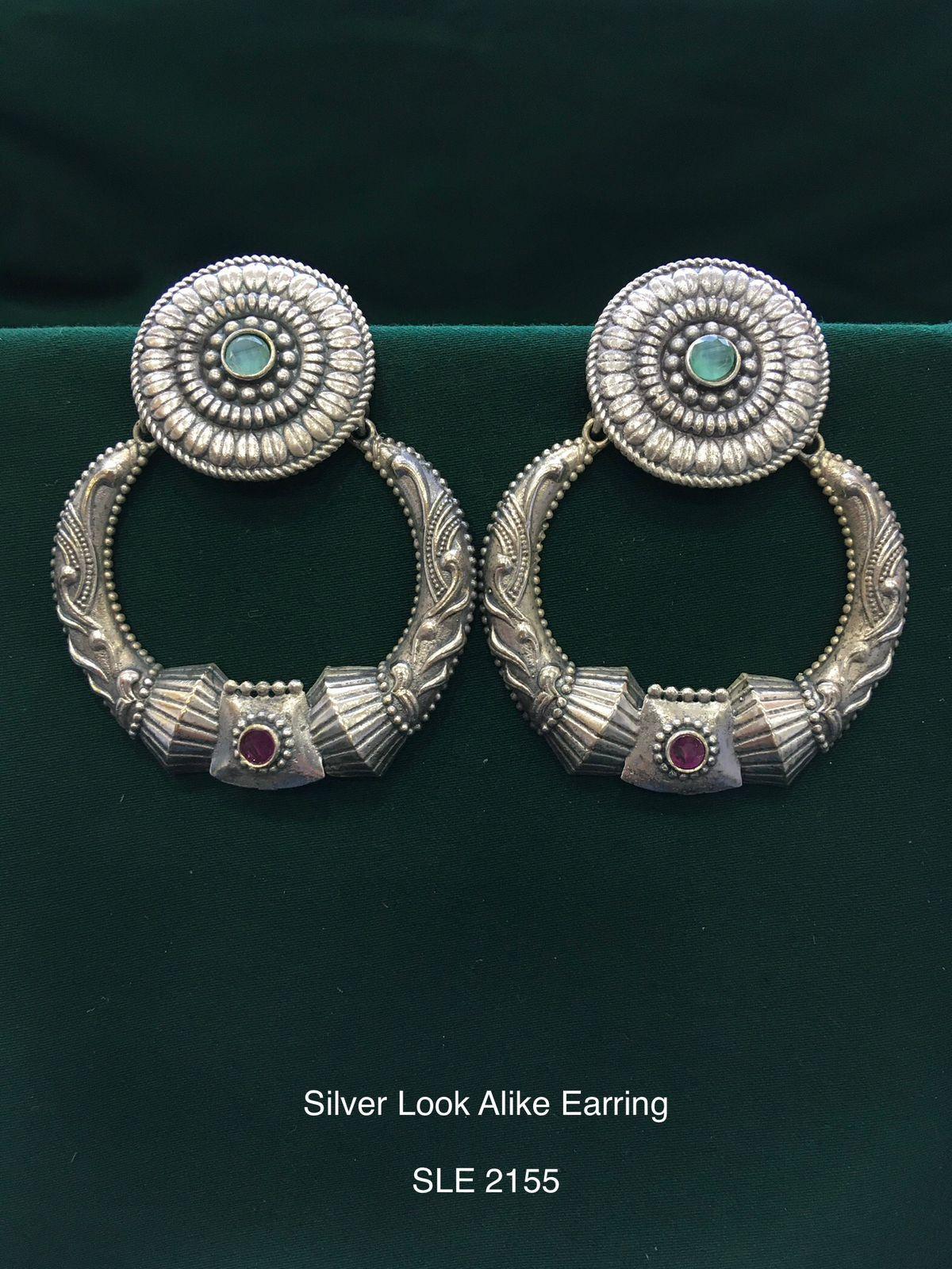 Oxidized Jewelry Collection for Women | Trendy Silver Look Accessories120