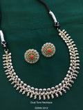 Vintage German Silver Boho Statement Necklace 36