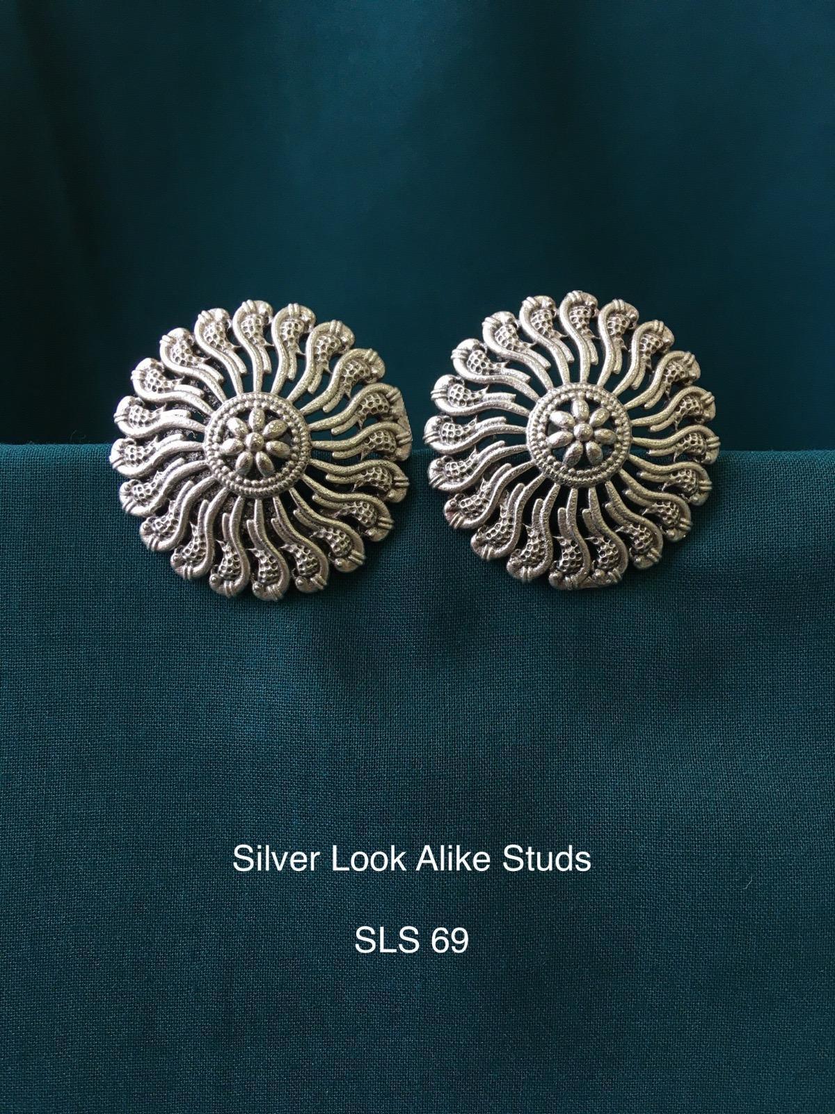 Oxidized Jewelry Collection for Women | Trendy Silver Look Accessories170