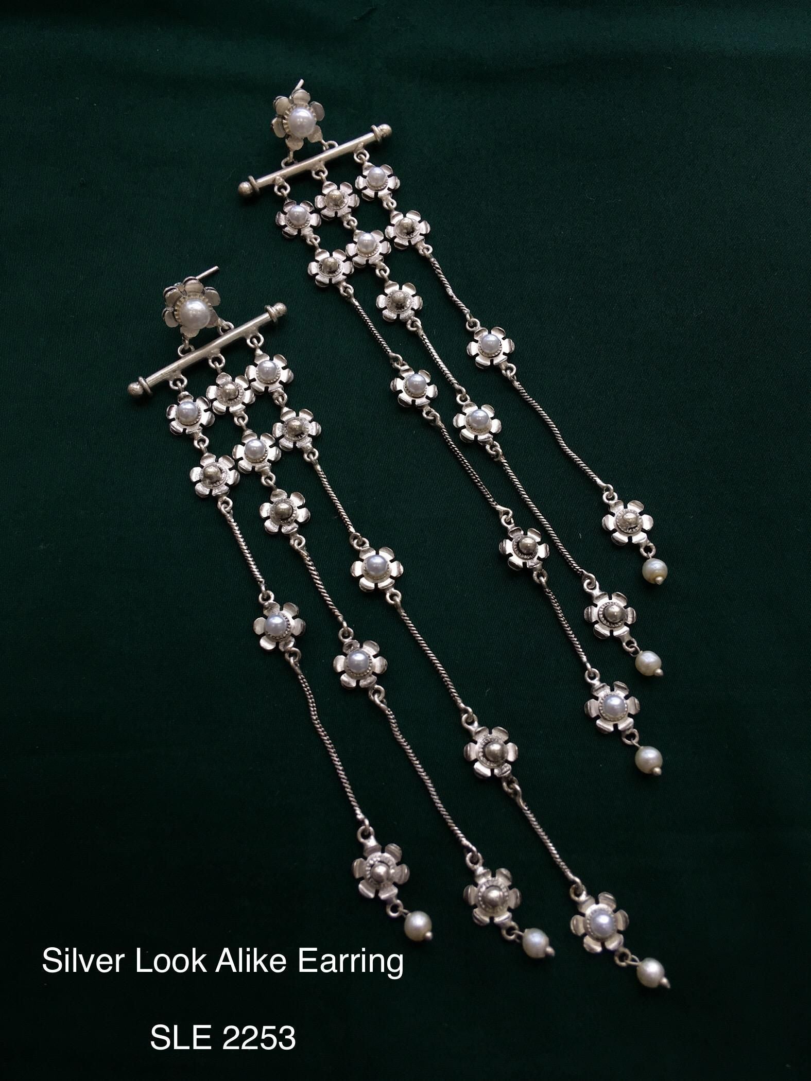 Oxidized Jewelry Collection for Women | Trendy Silver Look Accessories124