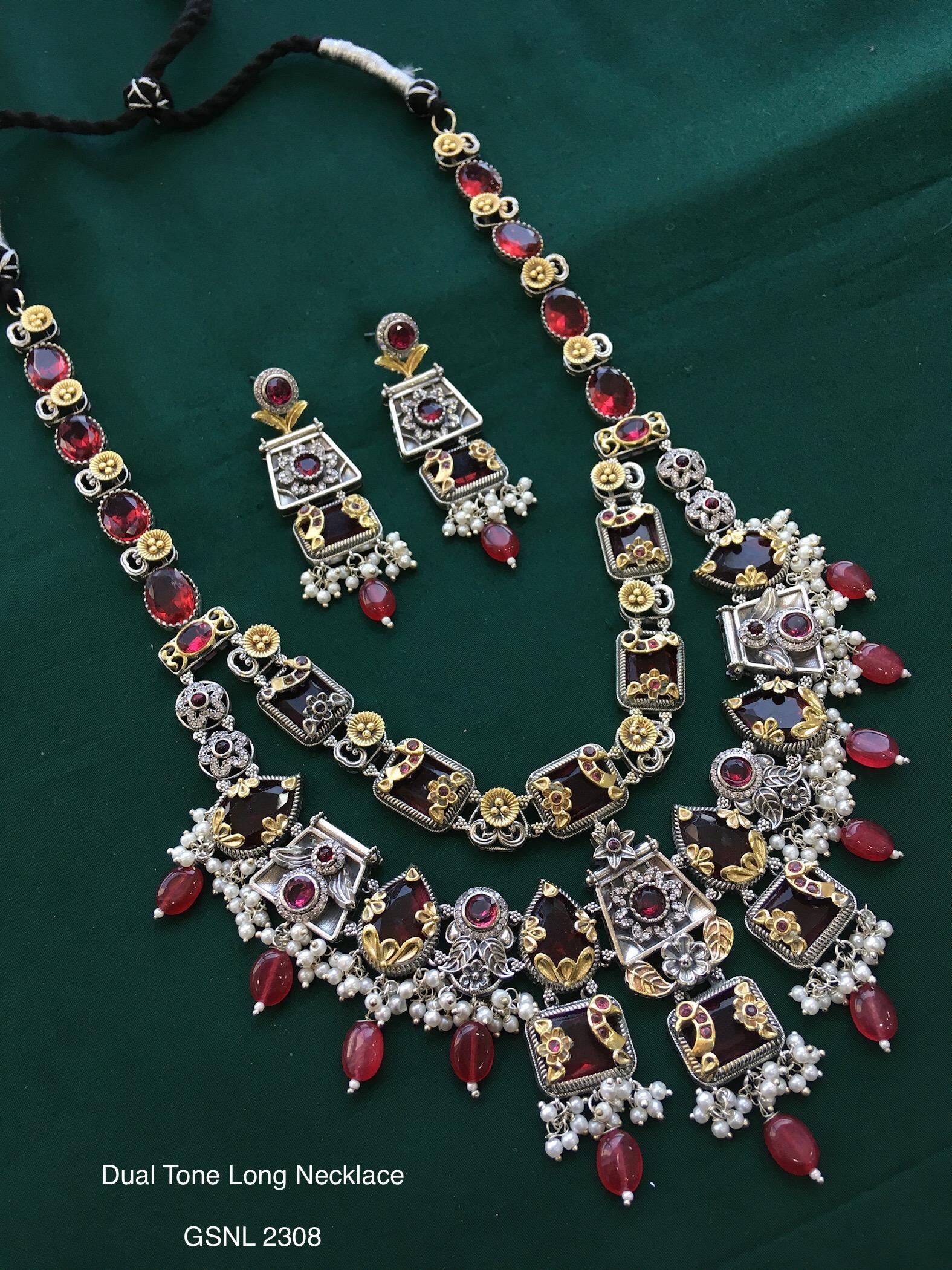 Vintage German Silver Boho Statement Necklace 10