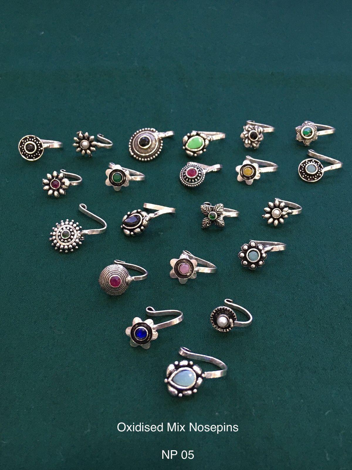 Oxidized Jewelry Collection for Women | Trendy Silver Look Accessories175