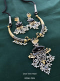 Vintage German Silver Boho Statement Necklace 43