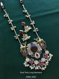 Vintage German Silver Boho Statement Necklace 49