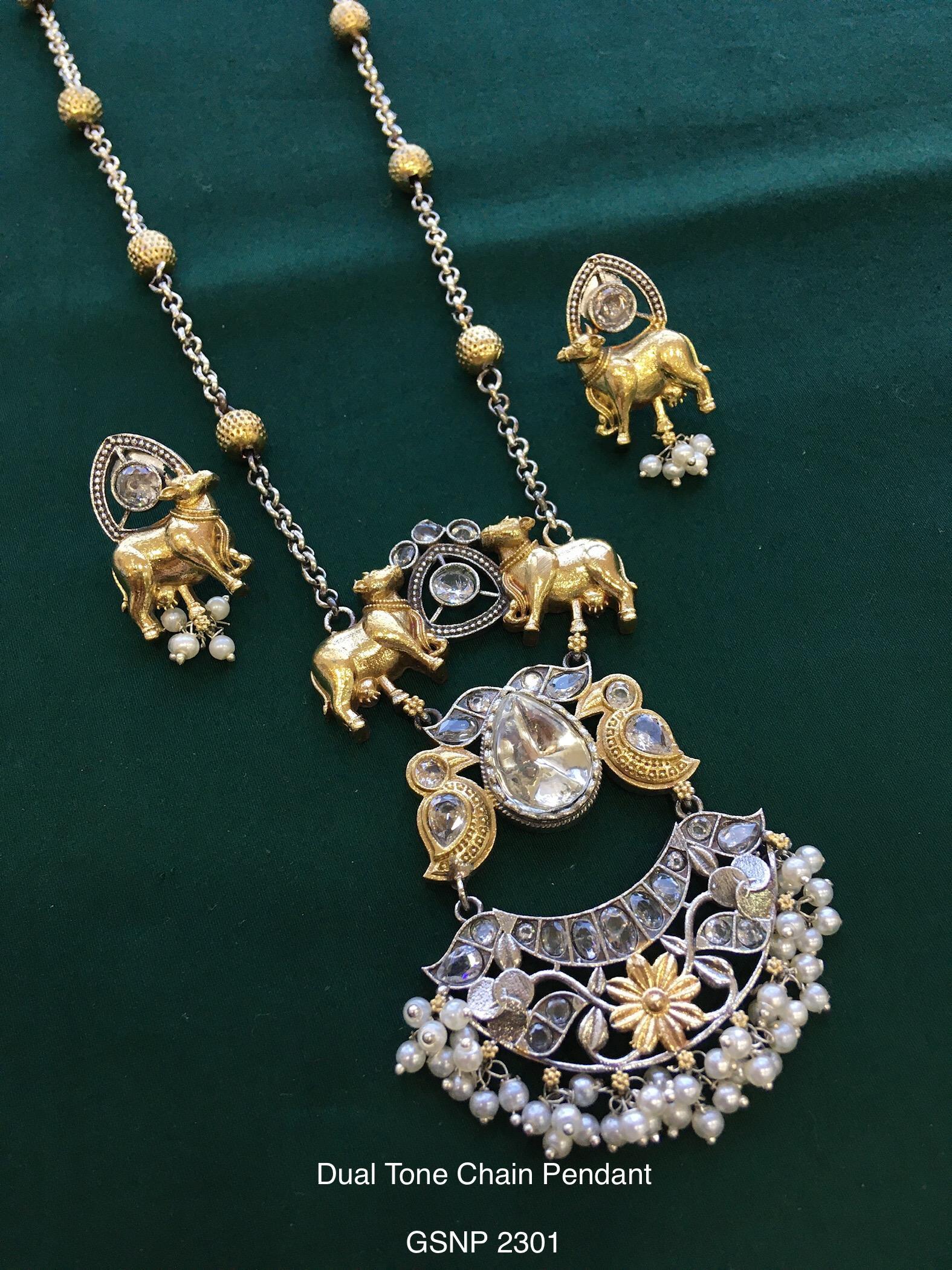 Vintage German Silver Boho Statement Necklace 26